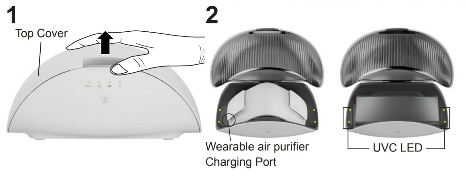 LG PWKAUW01 Wearable Air Purifier Case - LG PWKAUW01 Wearable Air Purifier Case - Inserting