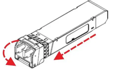 FIG 4 To remove the OSP SFP+ transceiver