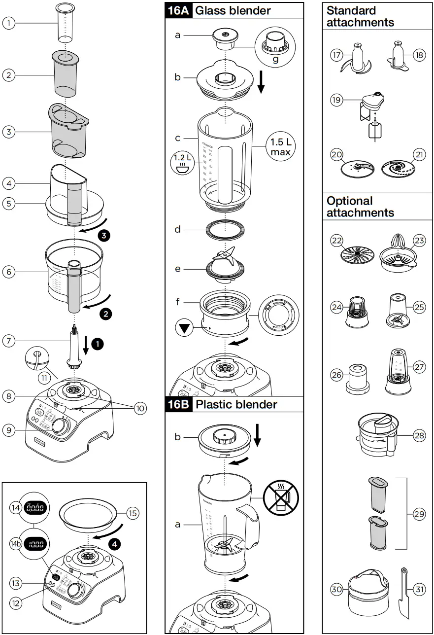 KENWOOD FDM72 MultiPro XL Weigh Plus Food Processor - FIGURE 7