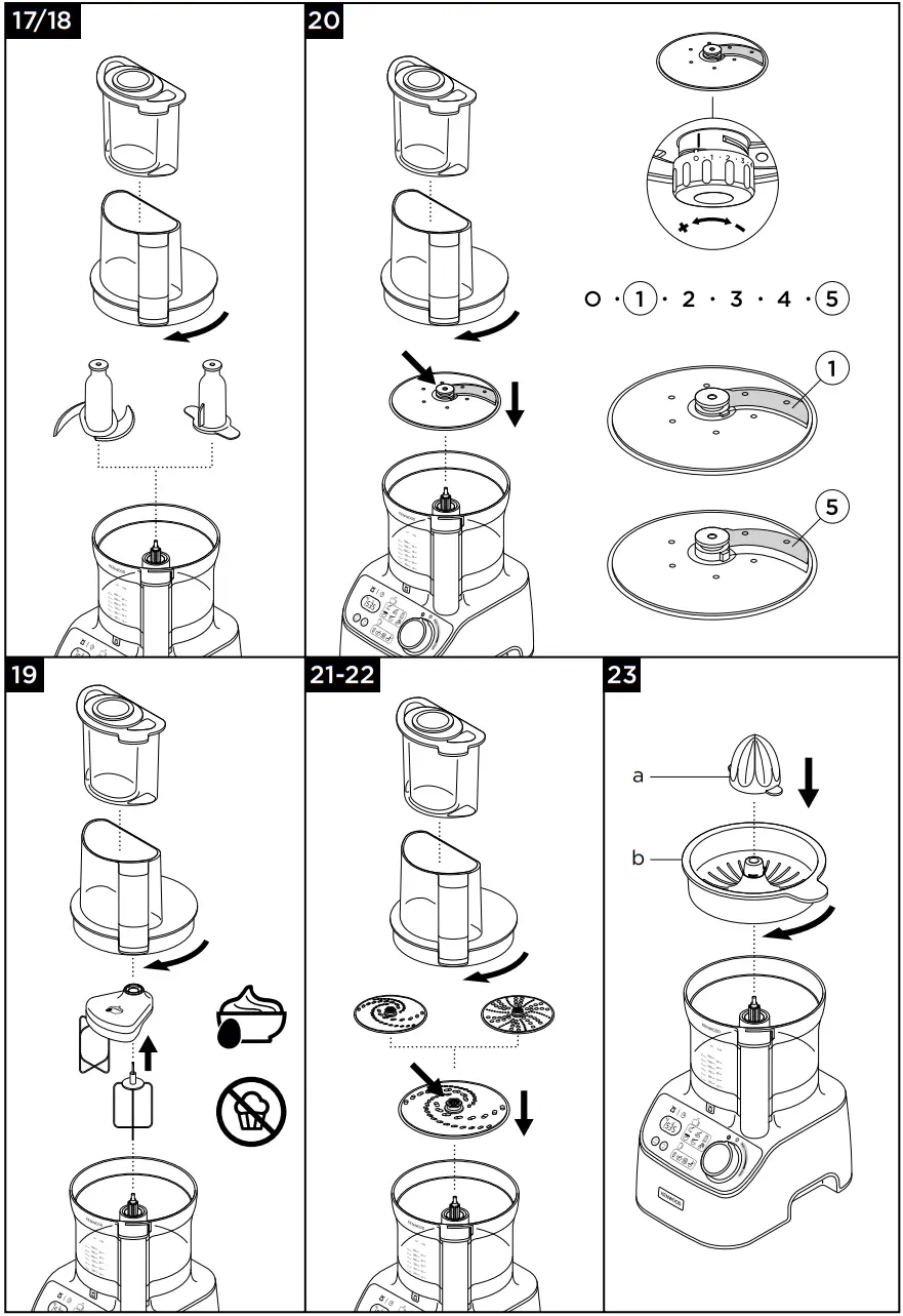KENWOOD FDM72 MultiPro XL Weigh Plus Food Processor - FIGURE 8