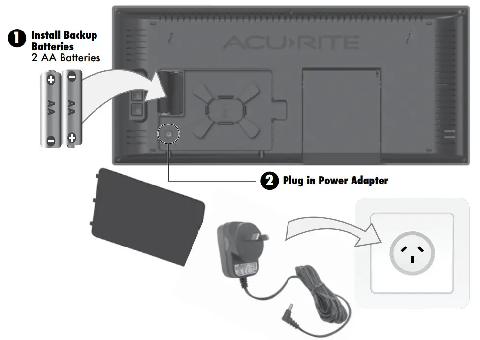 ACURITE 75100CAUDI Digital Clock - SETUP