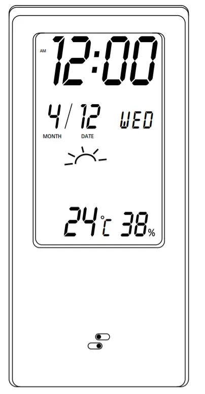 hama 00123159 Radio-Controlled DCF Wall Clock