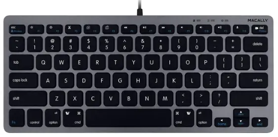 MACALLY-SLIMKEYCSG-Compact-USB-Wired-Keyboard-for-Mac-and-PC-PRO