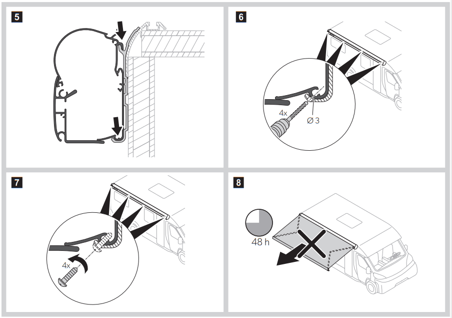 DOMETIC PW1500 Box Awning - FIGURE 2