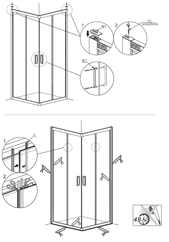 Sanimaster-Star-and-Art-Black-Ecoline-Shower-Cabin-FIG-7