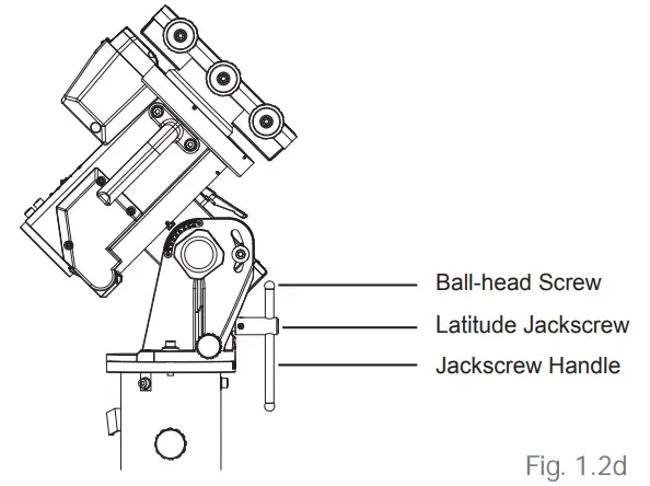 Sky-Watcher EQ8-R Mount - Latitude Jackscrew