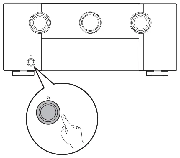 marantz AV8805A AV Pre Amplifier -Turn on the Pre Amplifier