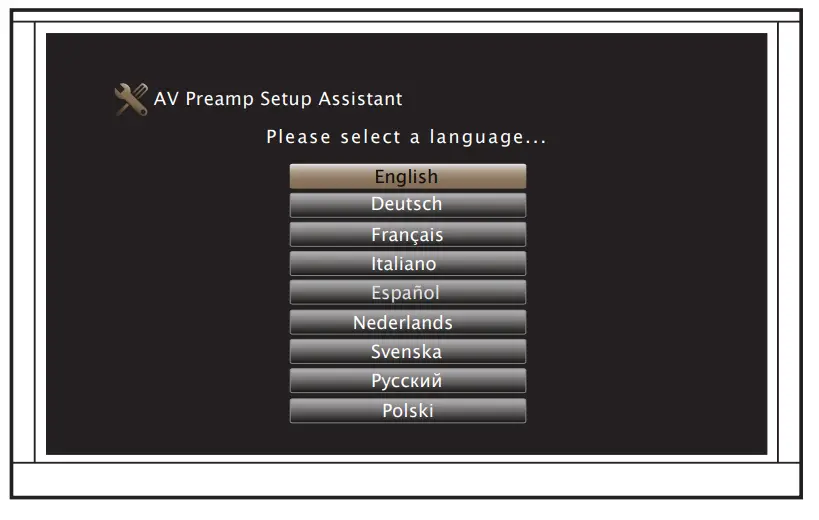 marantz AV8805A AV Pre Amplifier -follow the on-screen
