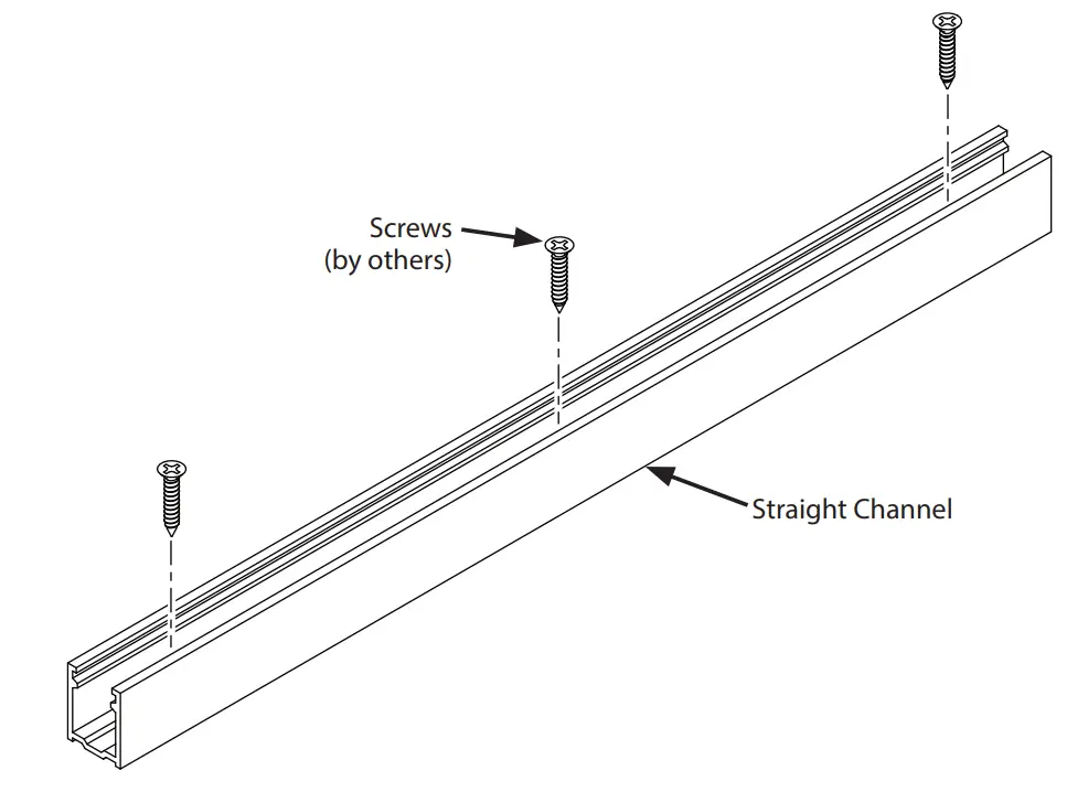 Straight Channel for Trace™ RGBW Vertical Installation