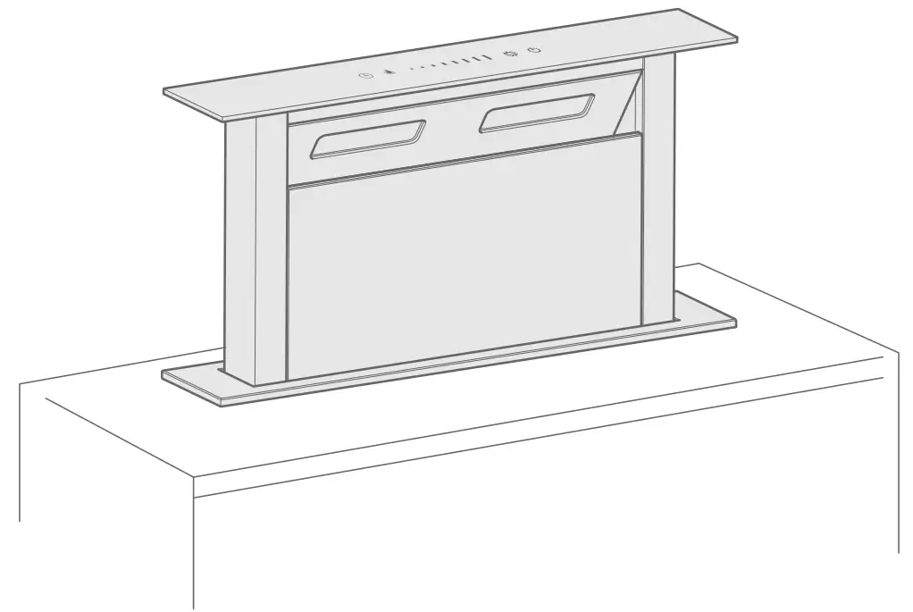 Linarie RAHP6X Downdraft Extractor Range Hood