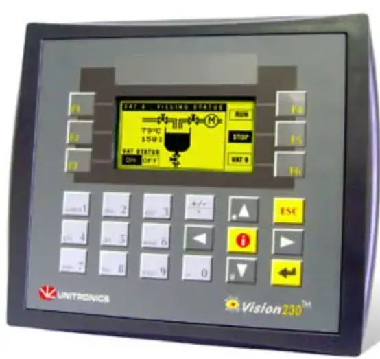 unitronics-V230-Vision-PLC+HMI-Controller-With-Embedded-HMI-Panel-product-image