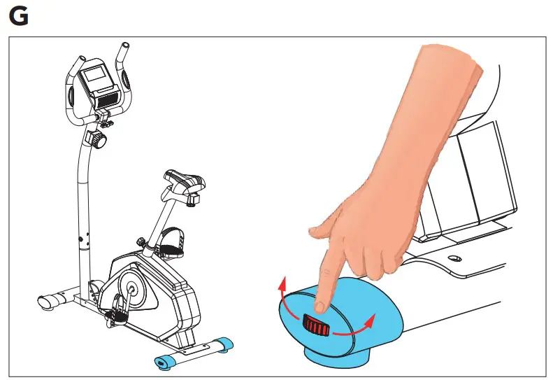 Adjusting the support feet