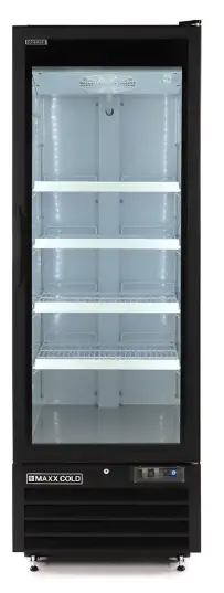 MAXX COLD MXM1-23FHC-ICE 27 Inch Glass Door Ice Merchandiser Freezer