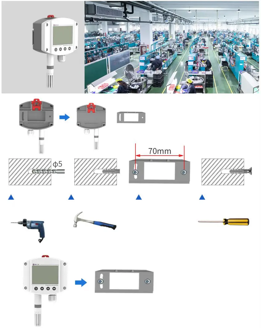 katranji RS WS N01 2D LCD Industrial Wall-Mounted LCD - quipment size 1