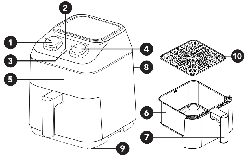 HOME HM AF A910B Air Fryer -