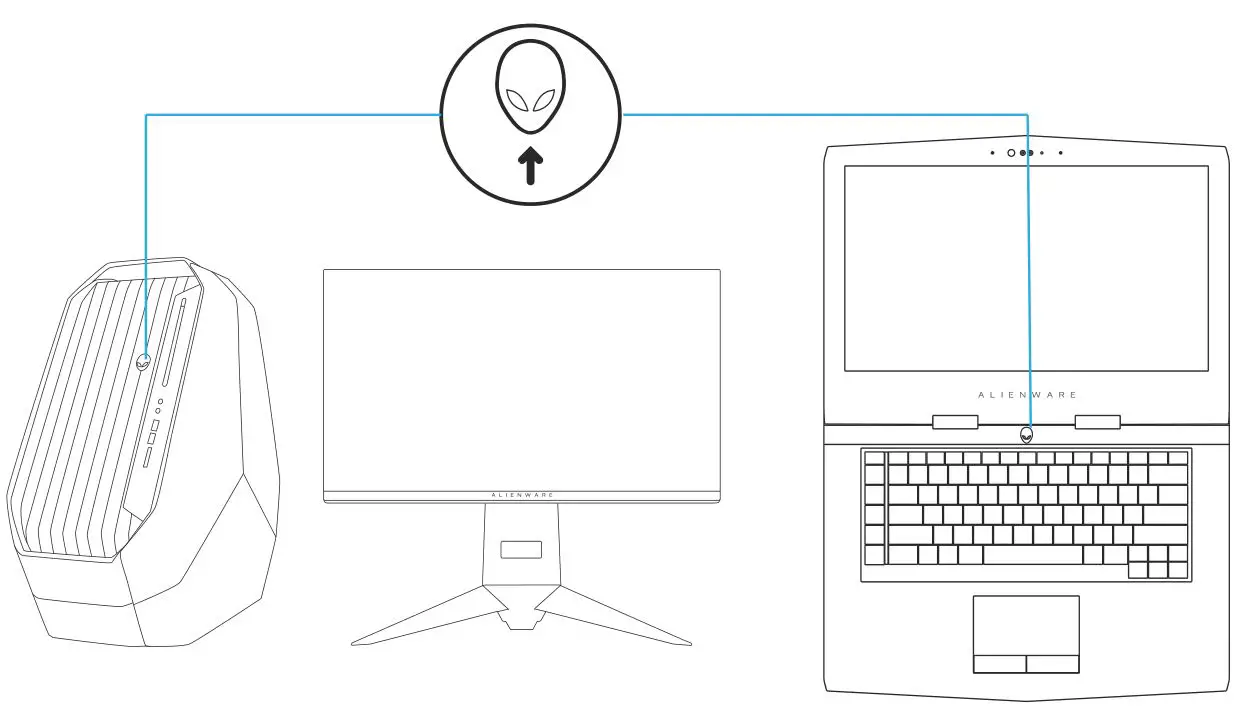ALIENWARE AW558 Advanced Gaming Mouse - Power on your computer