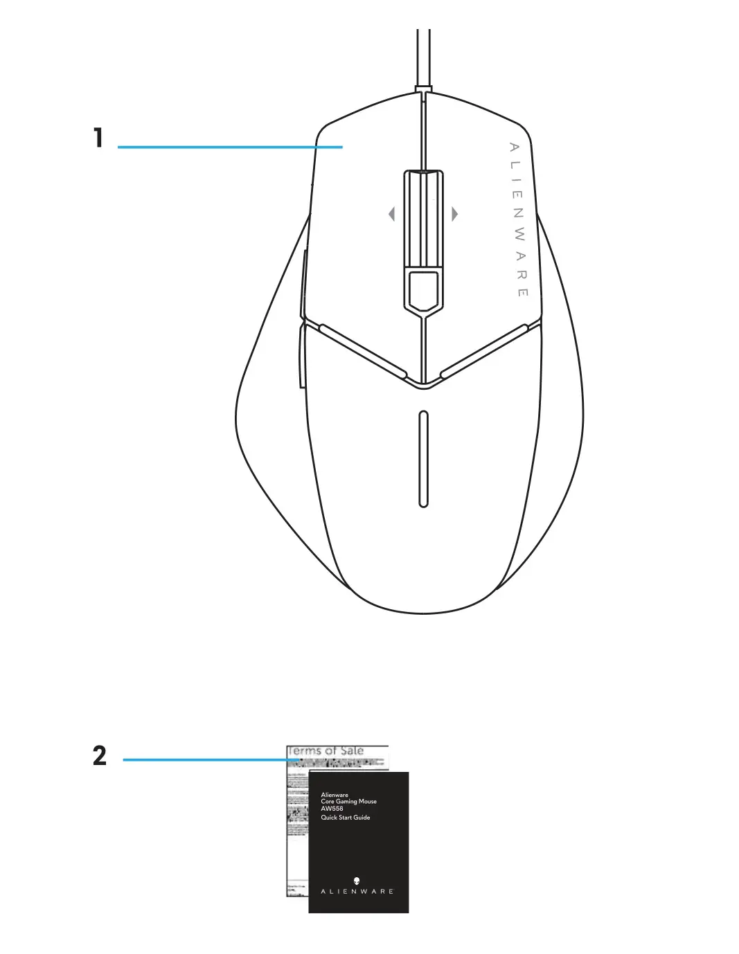 ALIENWARE AW558 Advanced Gaming Mouse - overview