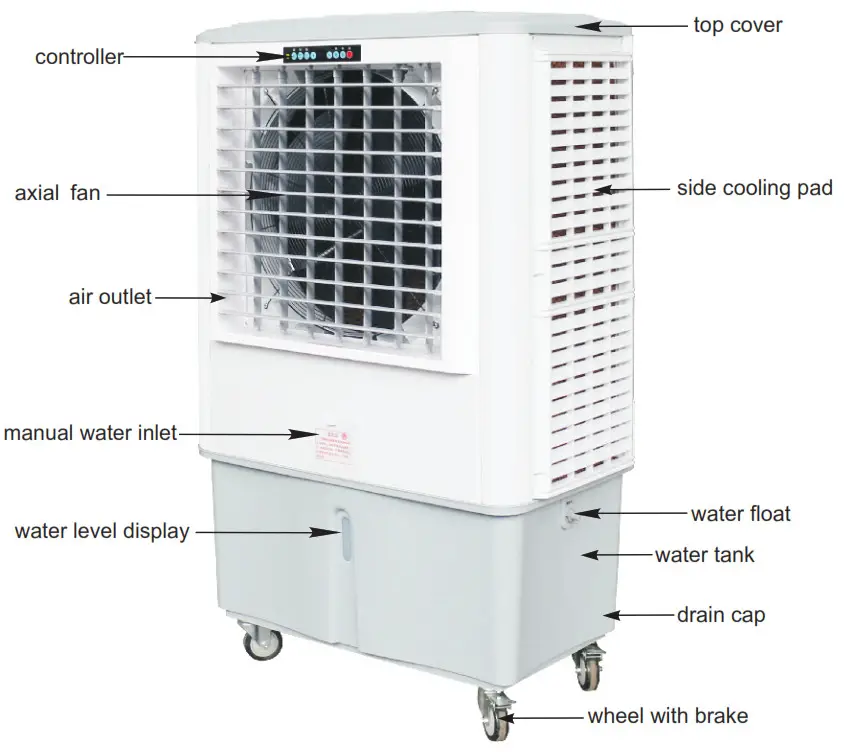 CajunKooling CK8100 Evaporative --Exterior Structure