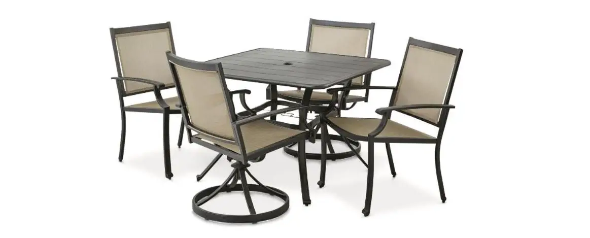 Castlecreek 719719 5-piece Outdoor Dining Patio Set Instruction Manual