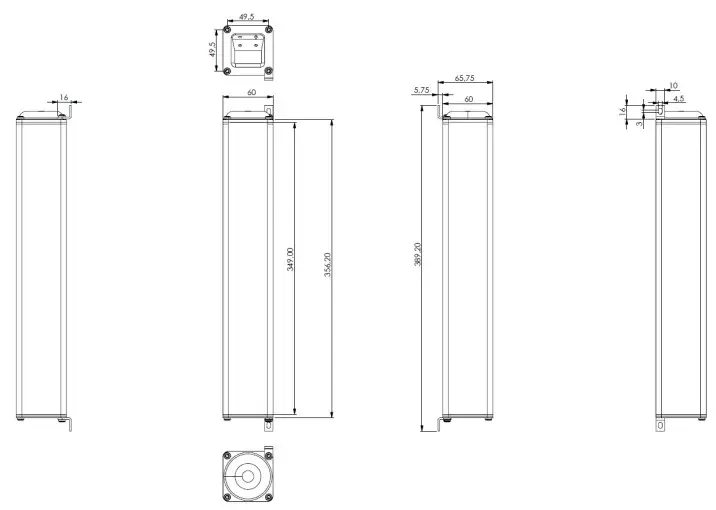 NEC Rear Mounted Speakers-Outlines