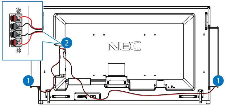NEC Rear Mounted Speakers-cables2