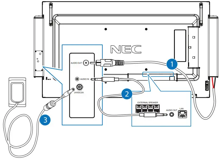 NEC Rear Mounted Speakers-monitor1