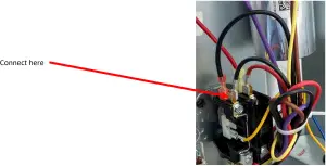 Connecting the BLACK wire