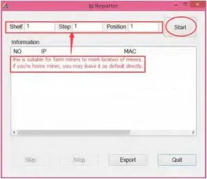 Antminer S17 - Server Settings 1