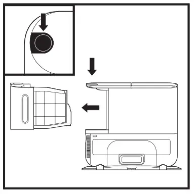 Shark Robot Vacuum- EMPTYING THE BASE DUST BIN