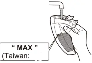Panasonic NI WL70 Ceramic Soleplate Cordless Steam Iron - water tank 8