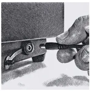 UKIAH TK-1044-T2BLK Tailgater II Gas Fire Pit with Beat to Music - battery charging port