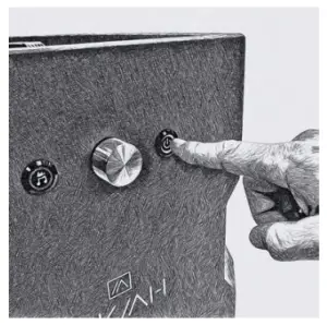 UKIAH TK-1044-T2BLK Tailgater II Gas Fire Pit with Beat to Music - power button