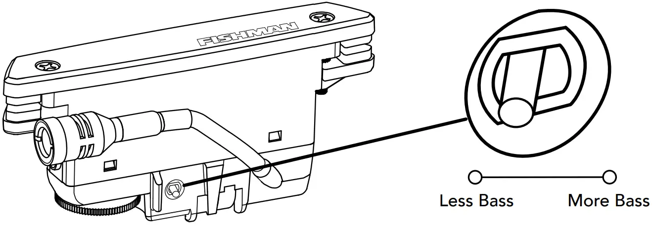 FISHMAN 3259 Powertap Earth Body Sensor with Soundhole Pickup - Microphone Bass Switch