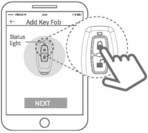 YAMAHA R1 Key Fob Add key fob to a lock in APP 5