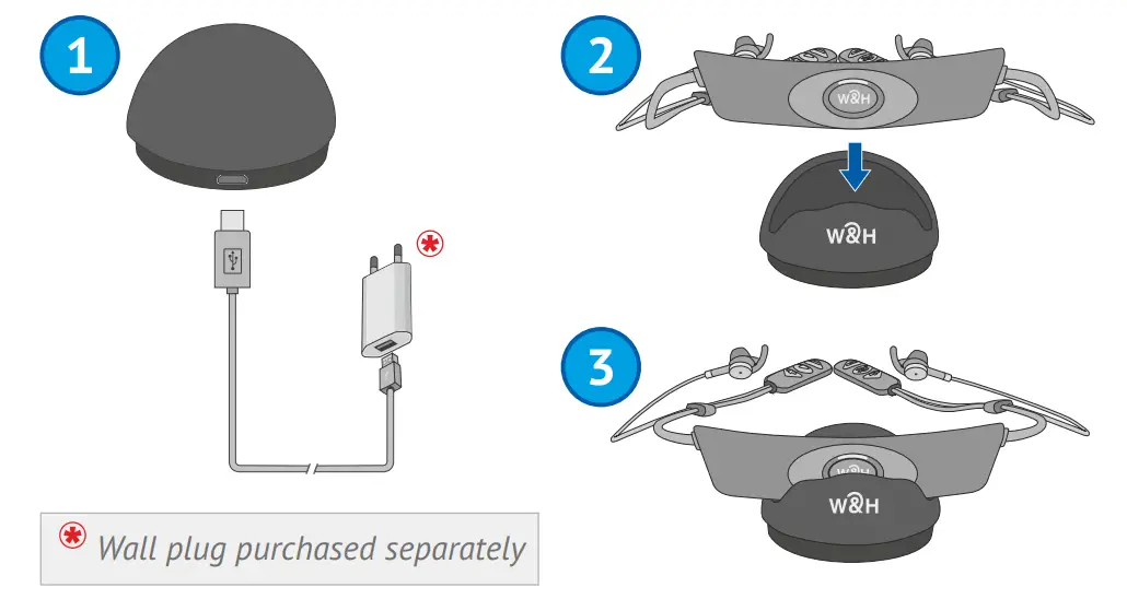 behear access ABH 120 Wear Hear Advanced Personal Hearing Amplifier - Charging the Headset