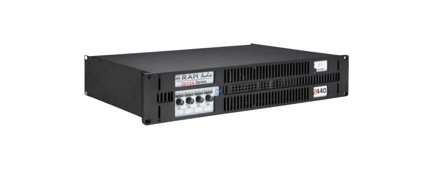 Ram Audio Zetta Series Professional Power Amplifiers User Manual