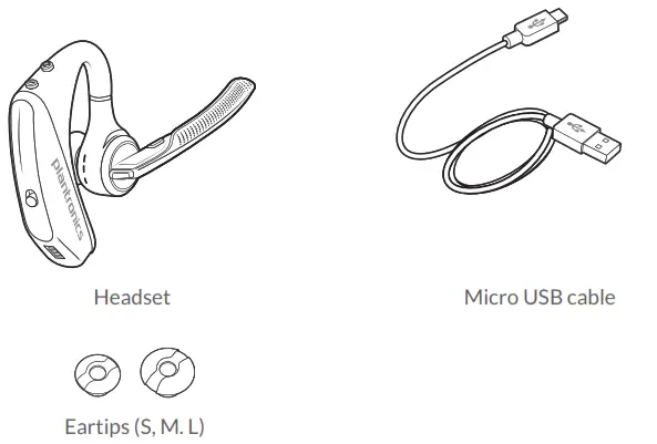 poly Voyager 5200 Series Wireless Headset System - What's in the box