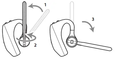poly Voyager 5200 Series Wireless Headset System - headset
