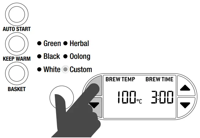 sage BTM800 Tea Maker-Functions