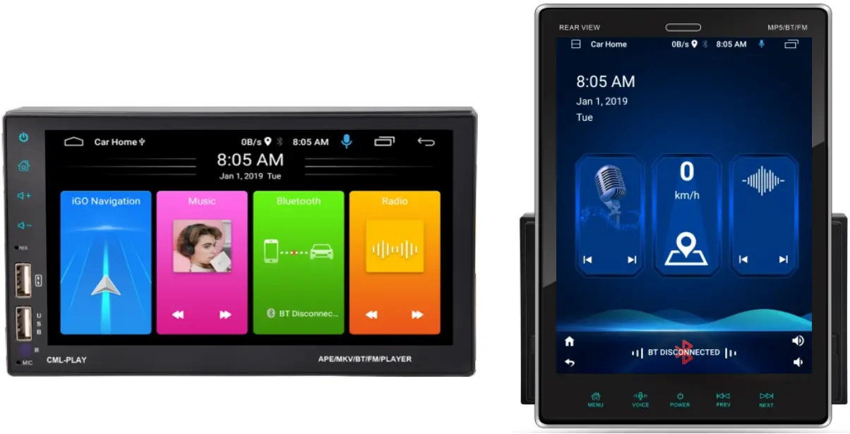 Rimoody Double Din Car Stereo Compatible with Apple Carplay-