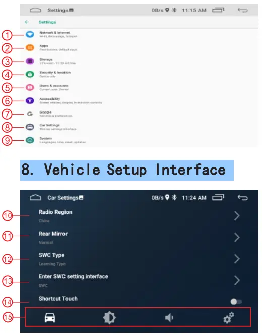 Rimoody Double Din Car Stereo Compatible with Apple Carplay-fig13