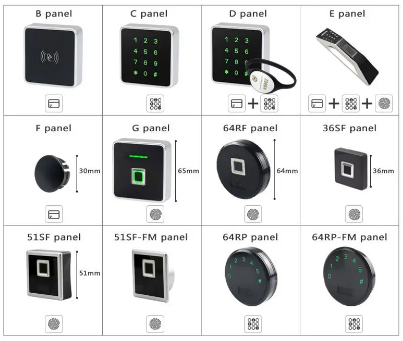 KERONG KR-S61F Mifare Card RFID Locker fig1
