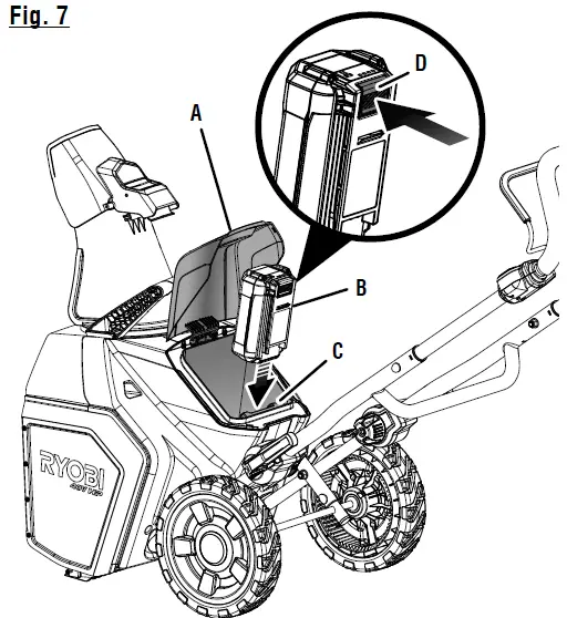 RYOBI RY40870 40V HP Brushless 24-Inch Two-Stage Snow Blower Kit fig 10