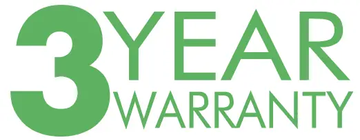 Three year warranty