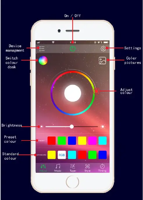 Shenzhen Biejia Technology 2AZCJTVLIGHT LED Strip Light fig 3