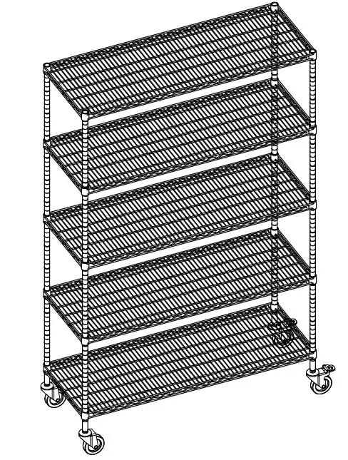 Bilt Trinity Pro 5-tier Nsf 48” X 18” X 72” Wire Shelving Rack W/wheels User Manual Bilt Trinity Pro 5-tier Nsf 48” X 18” X 72” Wire Shelving Rack W/wheels User Manual