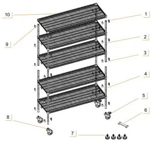 FIG 9 SERVICE PARTS LIST