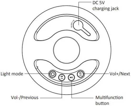 Haike CT602 Floating Bluetooth Lightshow Speaker - Parameters