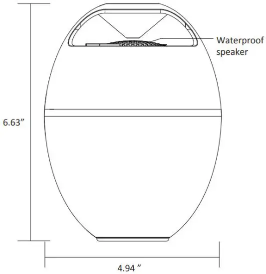 Haike CT602 Floating Bluetooth Lightshow Speaker - speaker