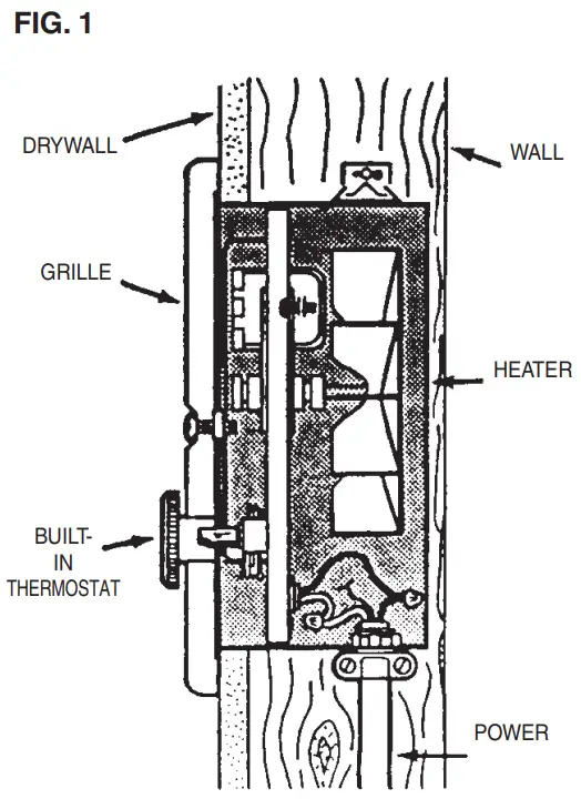 BROAN 165FT Fan Forced Wall Heater-